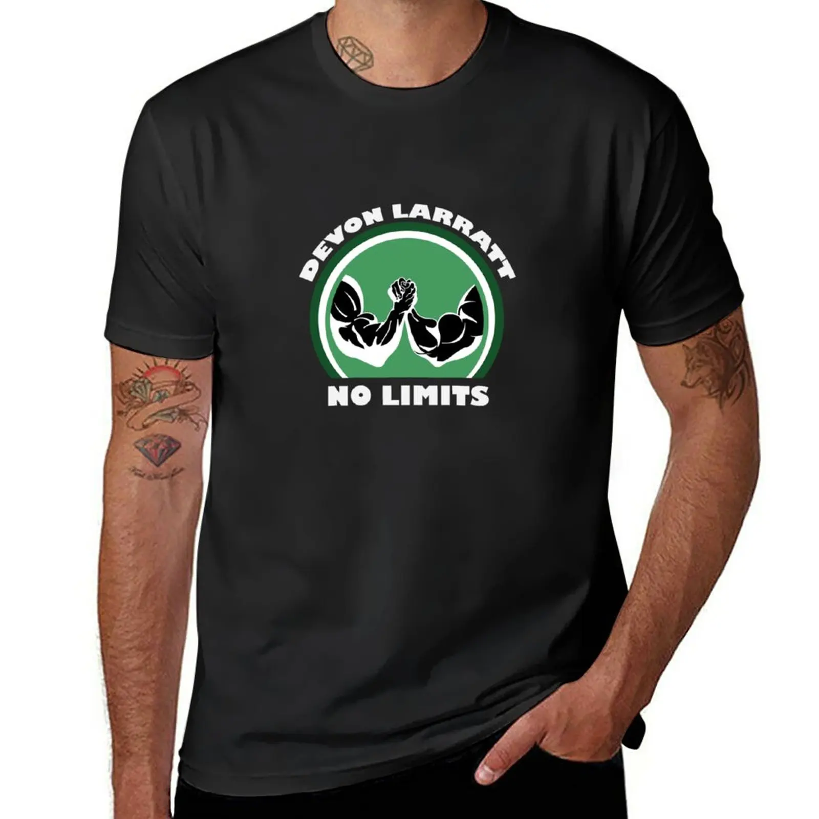 Devon Larratt No Limits Logo T-Shirt kawaii clothes sports fans plain t shirts men