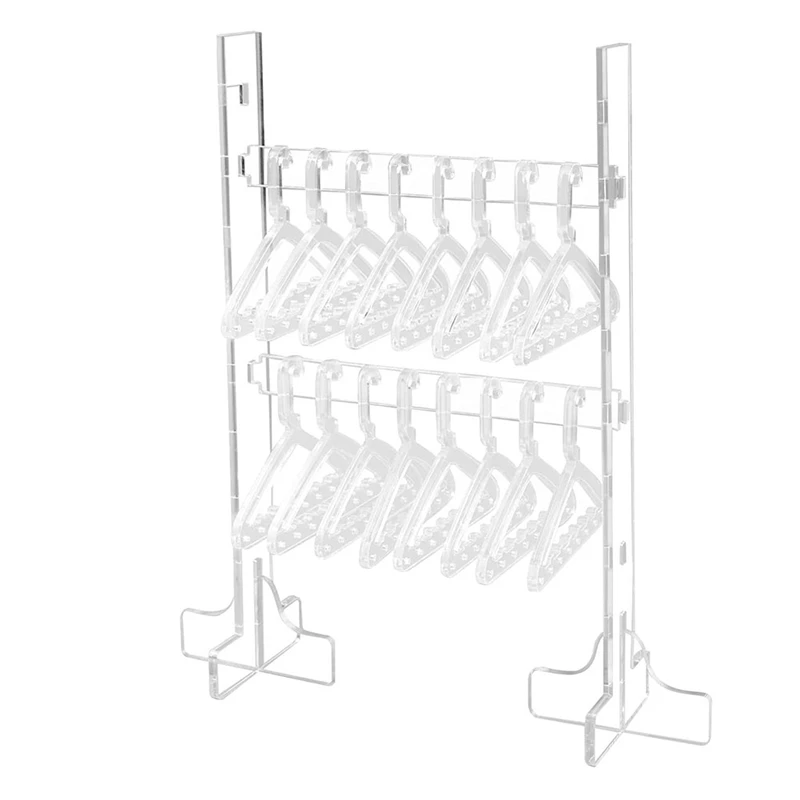 

1 Pcs Acrylic Coat-Hanger Shape Earring Display Stand Jewelry Plastic Earring Display Board For Women