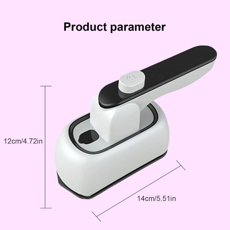 Portable Handheld Garment with Rotatable Ironing Panel Wet Steam