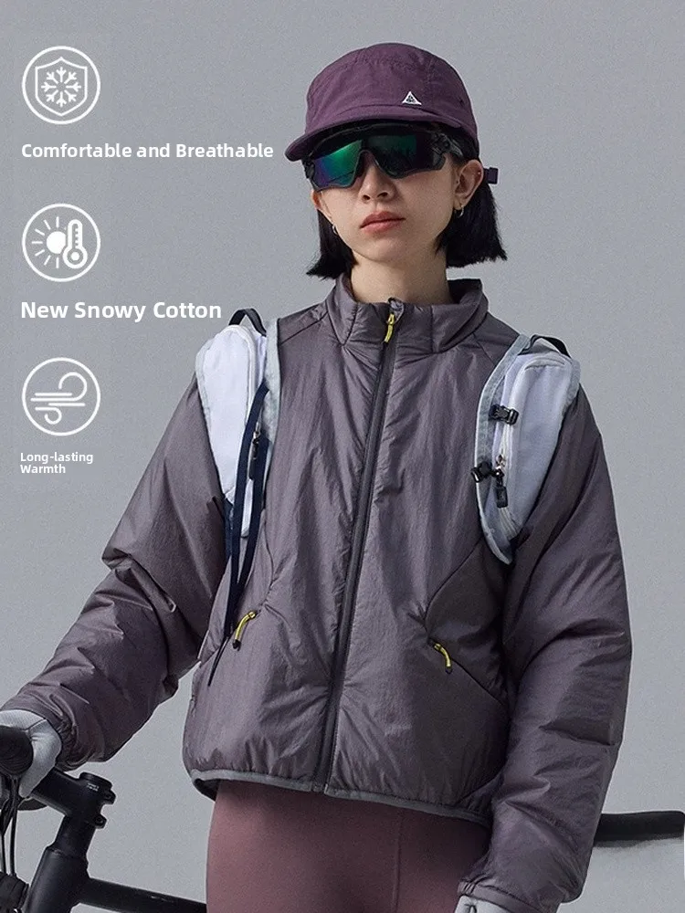 

Thinsulate, мужская и женская уличная одежда с воротником-стойкой, водонепроницаемая хлопковая спортивная одежда, теплая нейлоновая ткань с подставкой