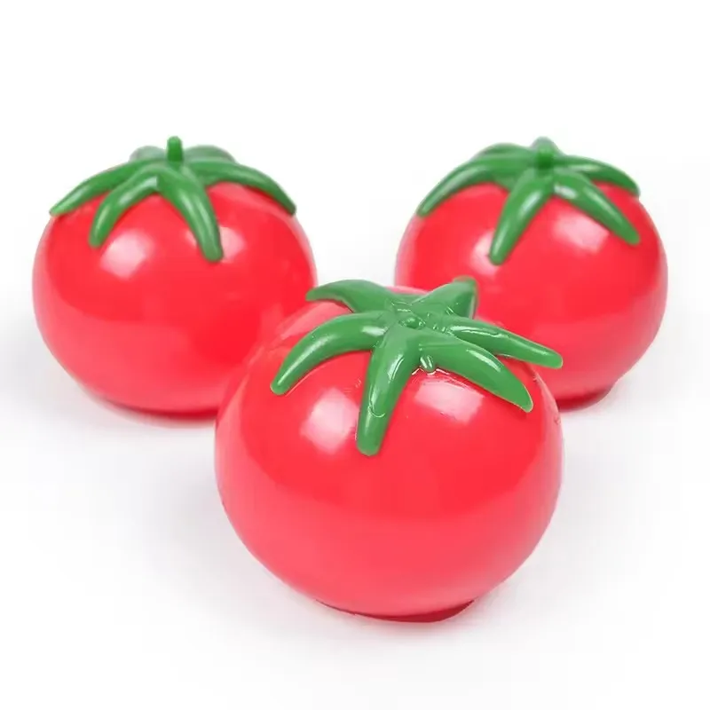 Summer Taba Squishy Water Polo Tomatoes Water Fights Fruits Tomatoes Novelty Fidget Toys Falling Can't Be Broken Autism Toys