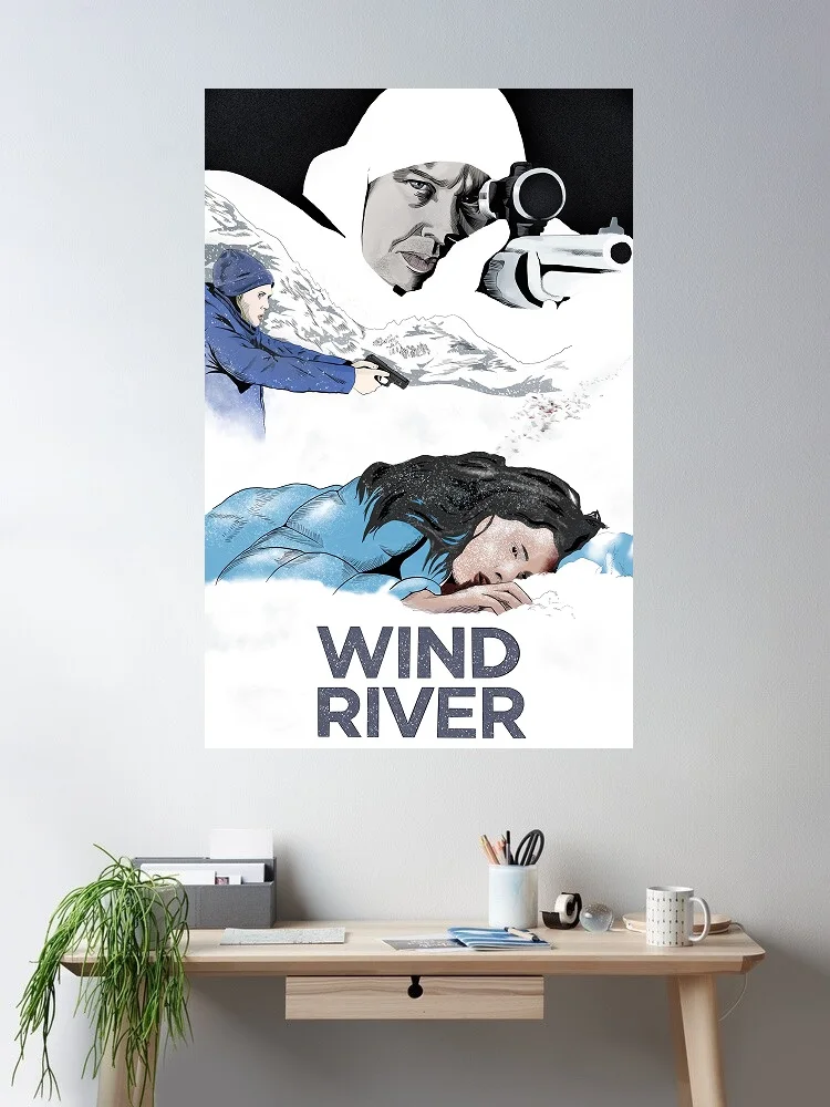 Wind River Movie Art Print Canvas Poster, Living Room Decor, Home Wall Picture