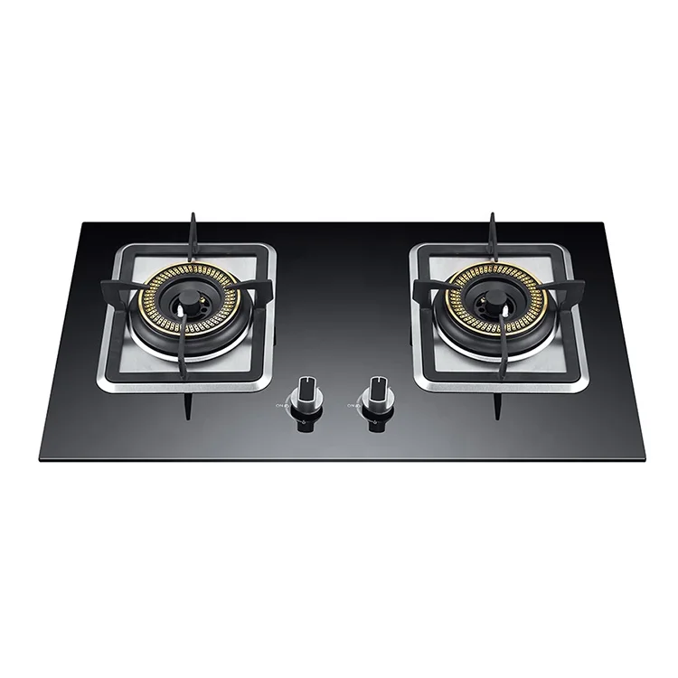 NB-7307 Home appliance tempered glass 2 burner gas stove / gas cooker / gas cooktop