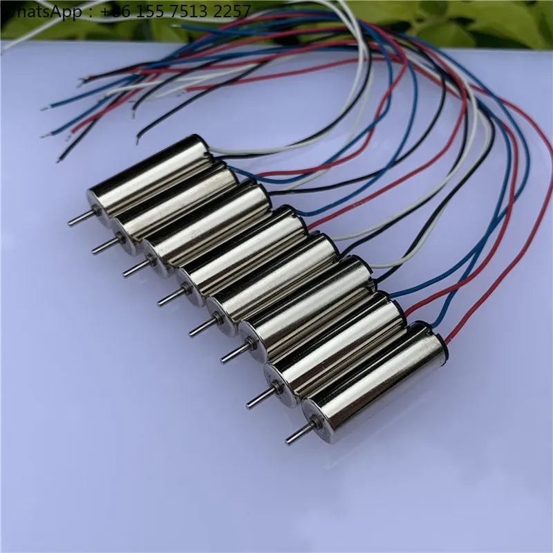 720 hollow cup motor, model aircraft high-speed strong magnetic, high torque 3.7V 7 * 20 motor diameter 7mm shaft diameter 1mm