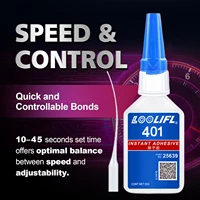 1-3pcs 50g, 401 Super Glue, Adhesivo de Cianoacrilato de Secado Instantáneo, Adhesivo para Cerámica DIY Craft, Magia Reparadora de Cerámica, Potente Adhesivo Universal para Cerámica/Madera/Metal/Cristal .