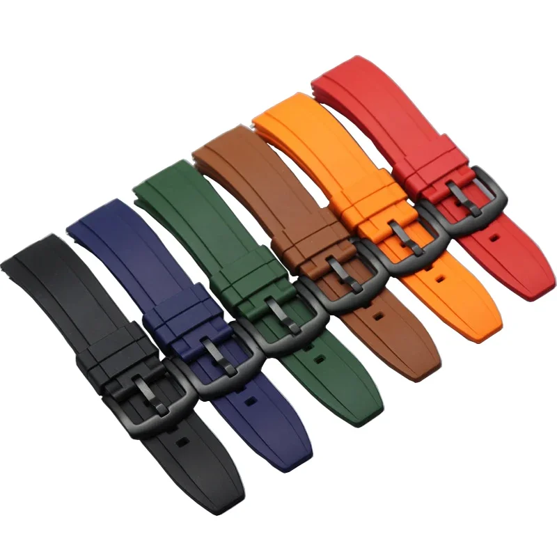 Quick Relase Silicone Rubber Watch Strap 20mm 22mm Sports Watchband Black Green Orange Blue Wristband Bracelets