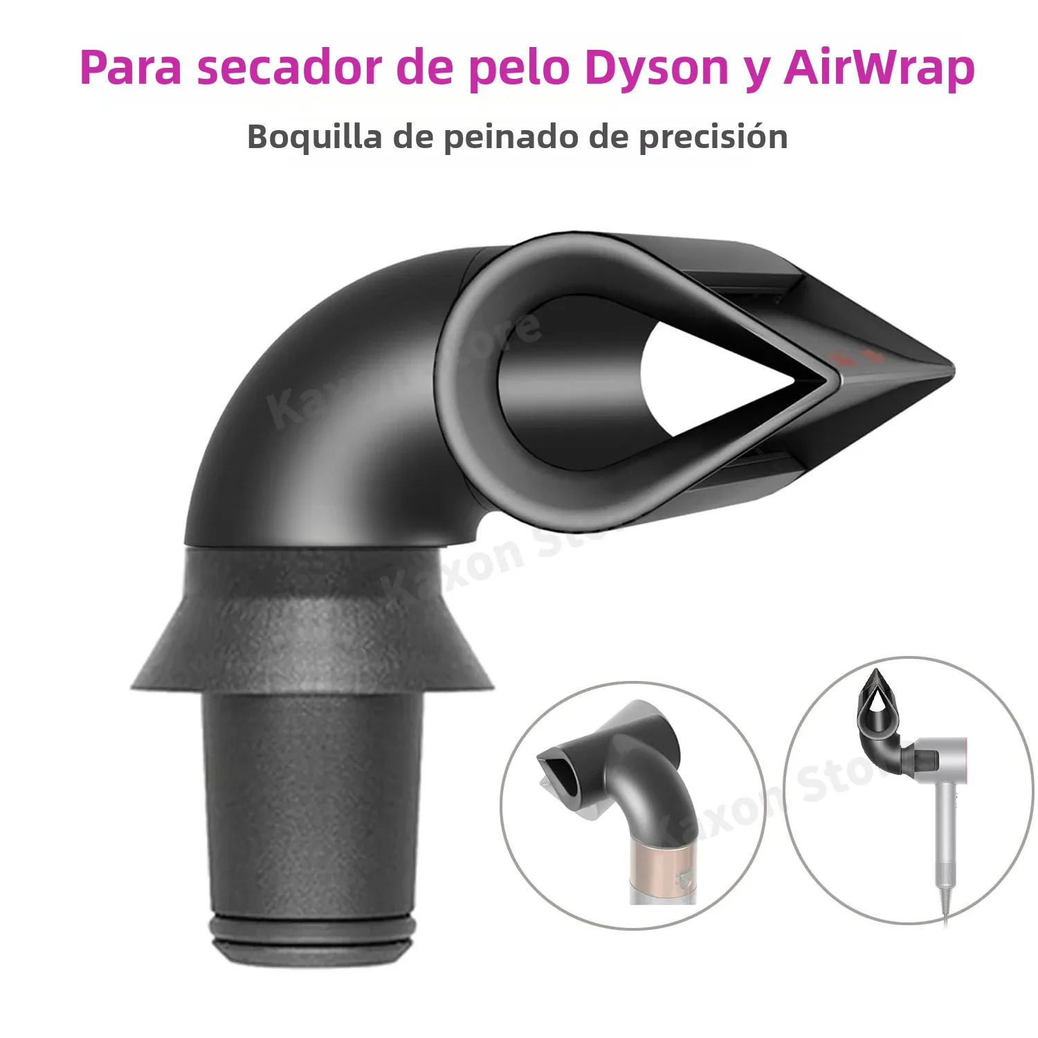 Boquilla de peinado de precisión para secador de pelo Dyson serie HD con adaptador para Dyson Airwrap HS01HS05 alisador de cabello liso
