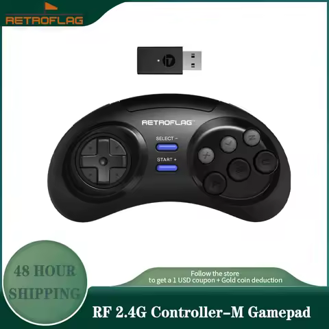 Retroflag Classic 2.4G Controller-M Wireless Game Controller Gamepad for Nintendo Switch PC Windows MD Mini/Mini 2 Raspberry Pi