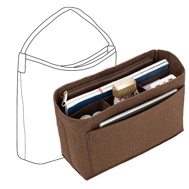 Evertoner Filz einsatz Tasche Organizer für Goyad Hobo Tasche Make-up Damen Taschen Einsatz Filz Veranstalter Reise Kosmetik Liner Tasche