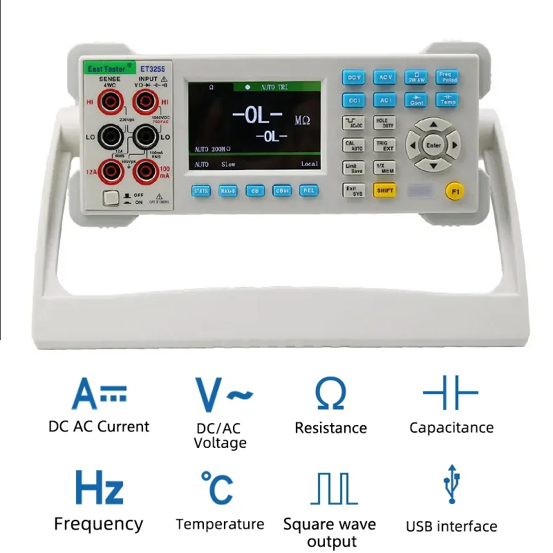 East Tester ET3255 Desktop Digital Multimeter 220000 Counts DCV ACV DCI ACI Tester Five and A Half Digits Multiple Math Function