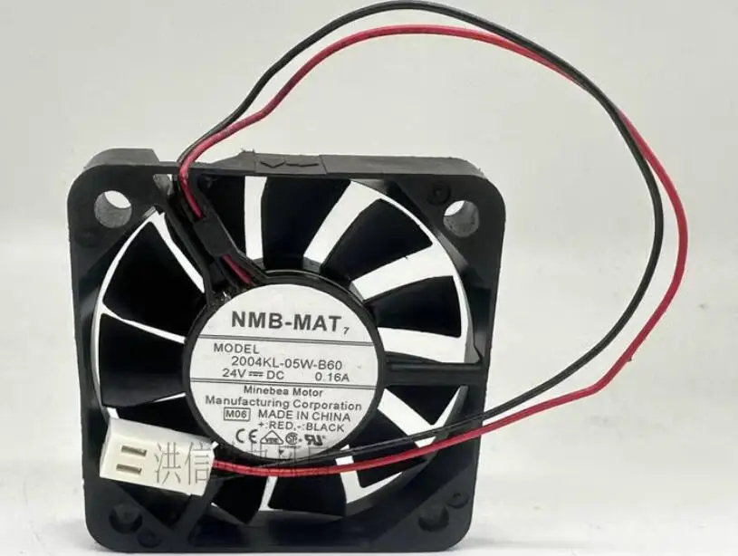 

NMB 2004KL-05W-B60 M06 DC 24V 0.16A 50x50x15mm 2-Wire Server Cooling Fan