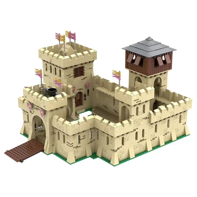 Moc Bouwstenen Militair Fort Model Klassiek Woestijn Kasteel Technologie Modulaire Blokken Cadeau Kerst Speelgoed DIY Set Montage