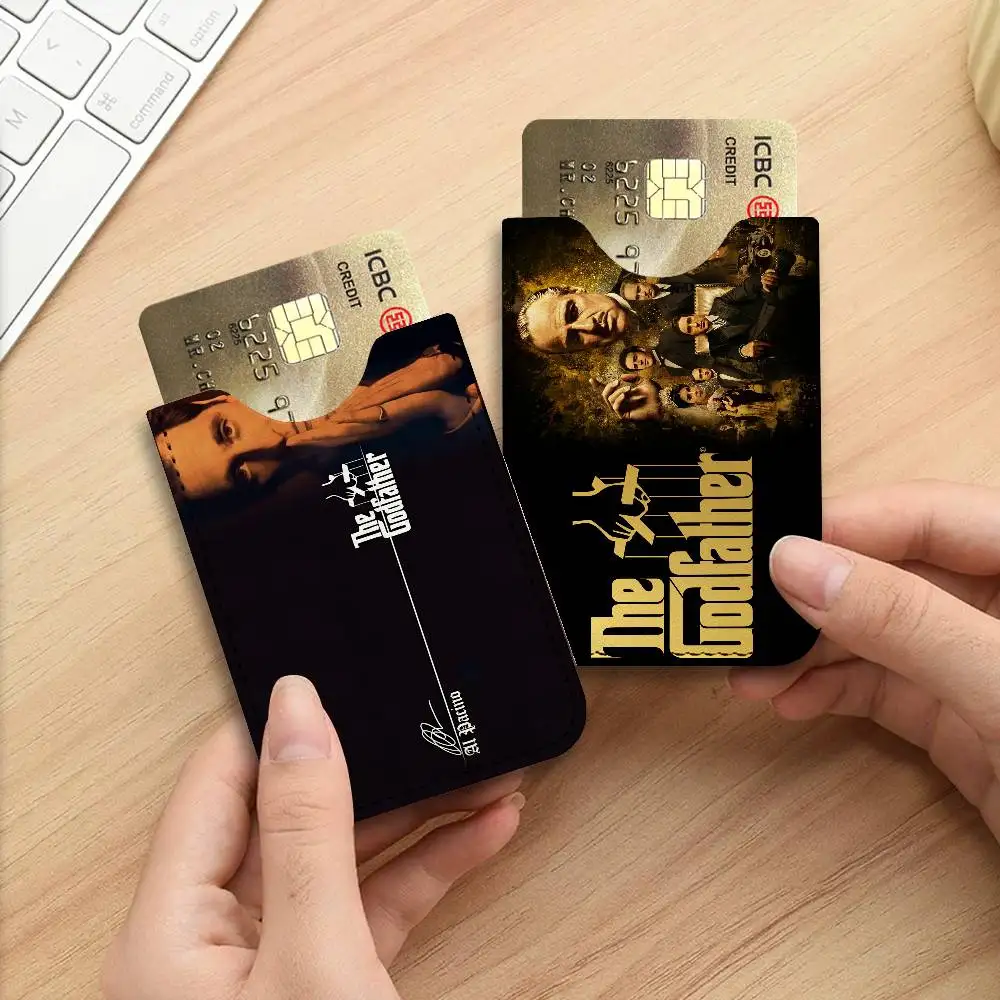 The G-Godfather Movie Men's Genuine Leather Mini Card Wallet, Ultra Thin Credit Portable Business Card & Transit Bus Card