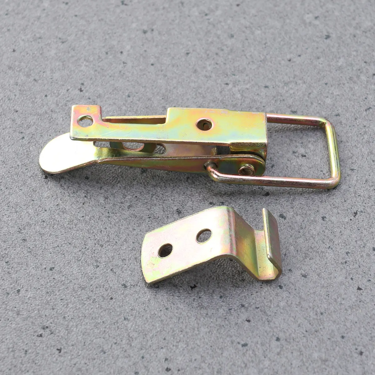 Flexible Iron Draw Latch Heavy Duty Hold Down Clamp for Truck Carriage Door Vibration Resistant Push Pull Toggle Clamp