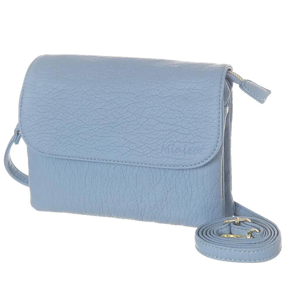 

RFID Blocking Small Crossbody Bags for Women Vegan Leather Mini Travel Purses Cell Phone Purse Cross Body Bag