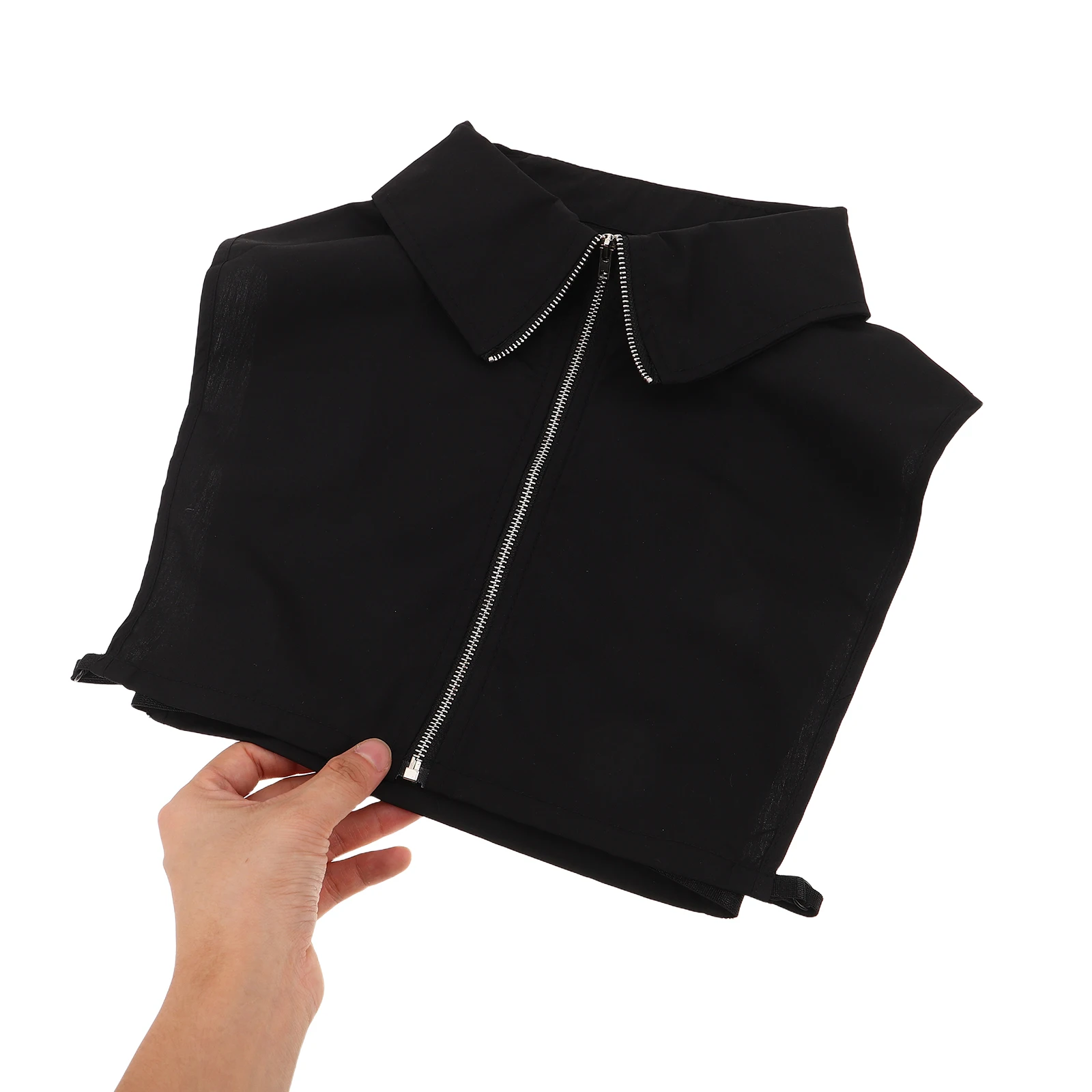 

Detachable Turtleneck Collar For Women Long Neck Faux Shirt Zipper Insert Fake Layering Accessory Autumn Winter Outfit