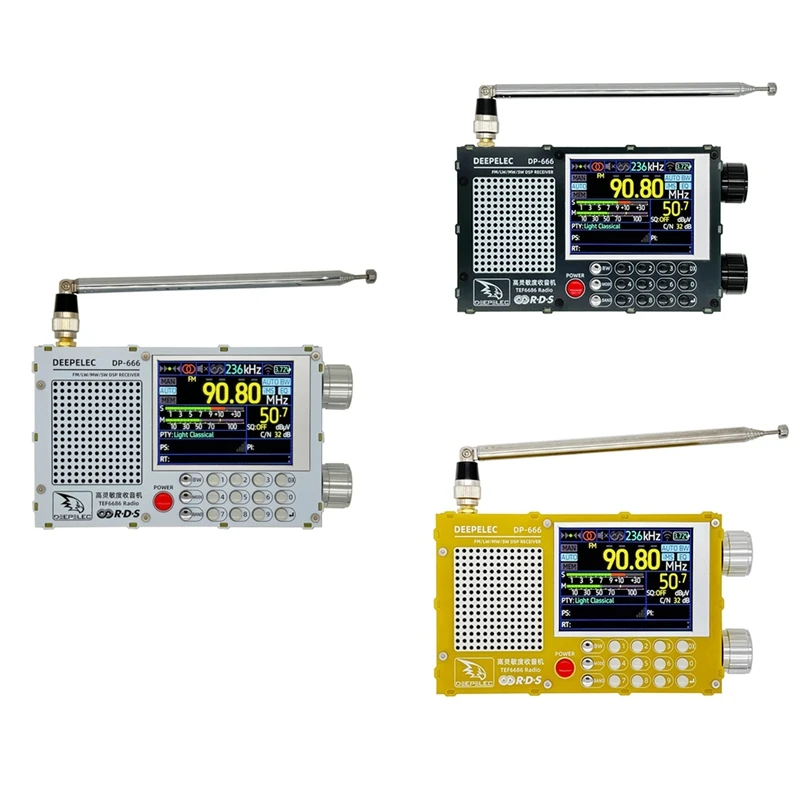 

DP-666 TEF6686 Radio 5000Mah High Sensitivity Full Band FM AM FM Short Wave Radio Receiver With Antenna