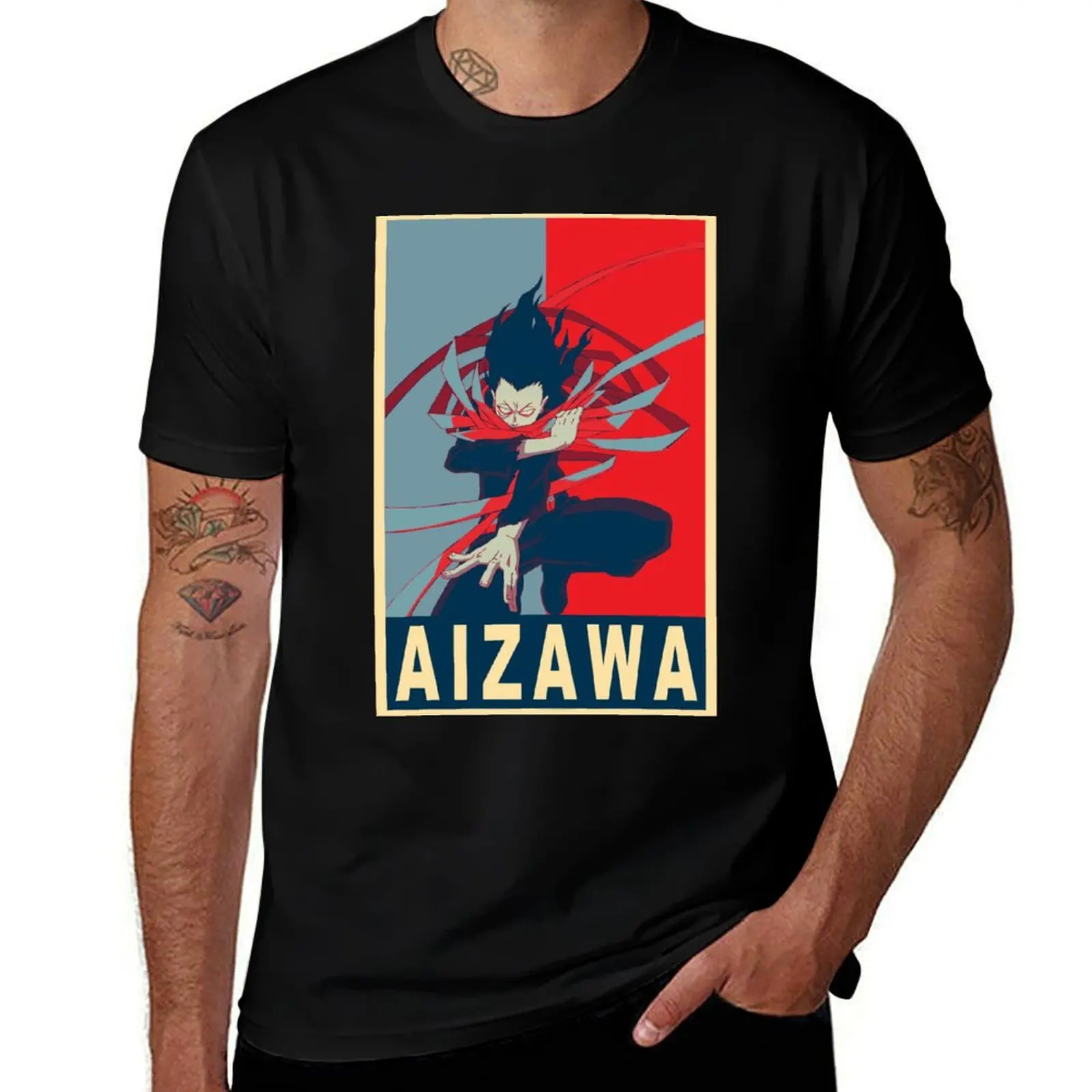 

Aizawa Shota - Poster T-Shirt t shirt man luxury cotton t shirt pack T-Shirt