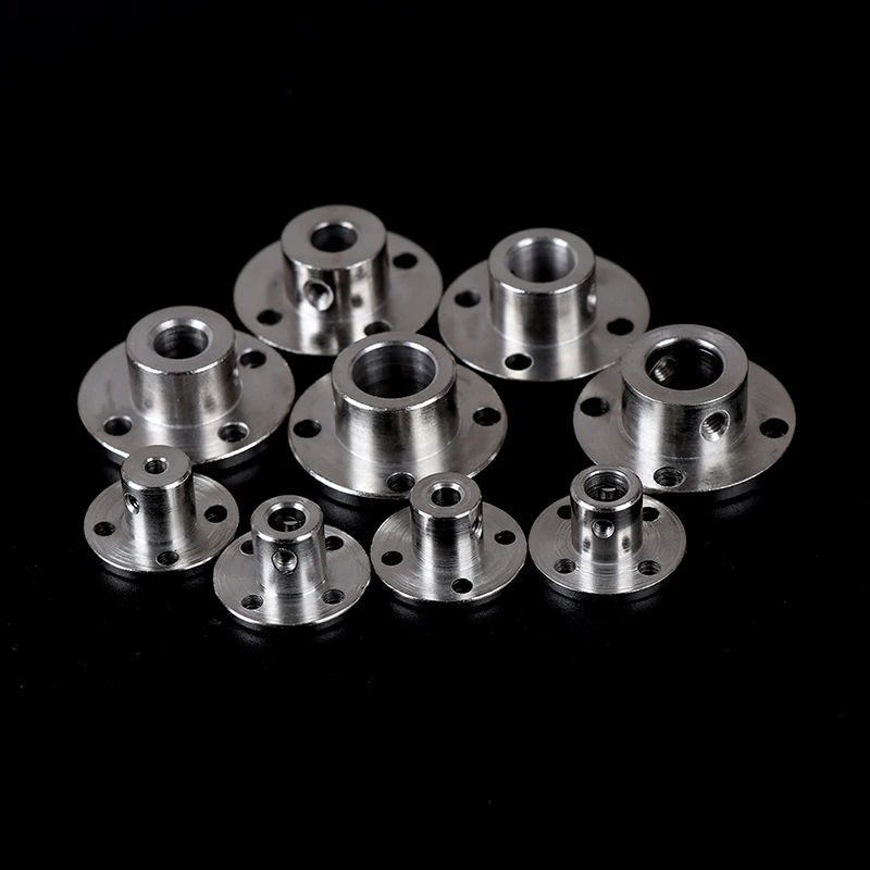 3/4/5/6/7/8/10/11/12mm Rigid Flange Coupling Motor Guide Shaft Coupler - For RC Drone Aircraft