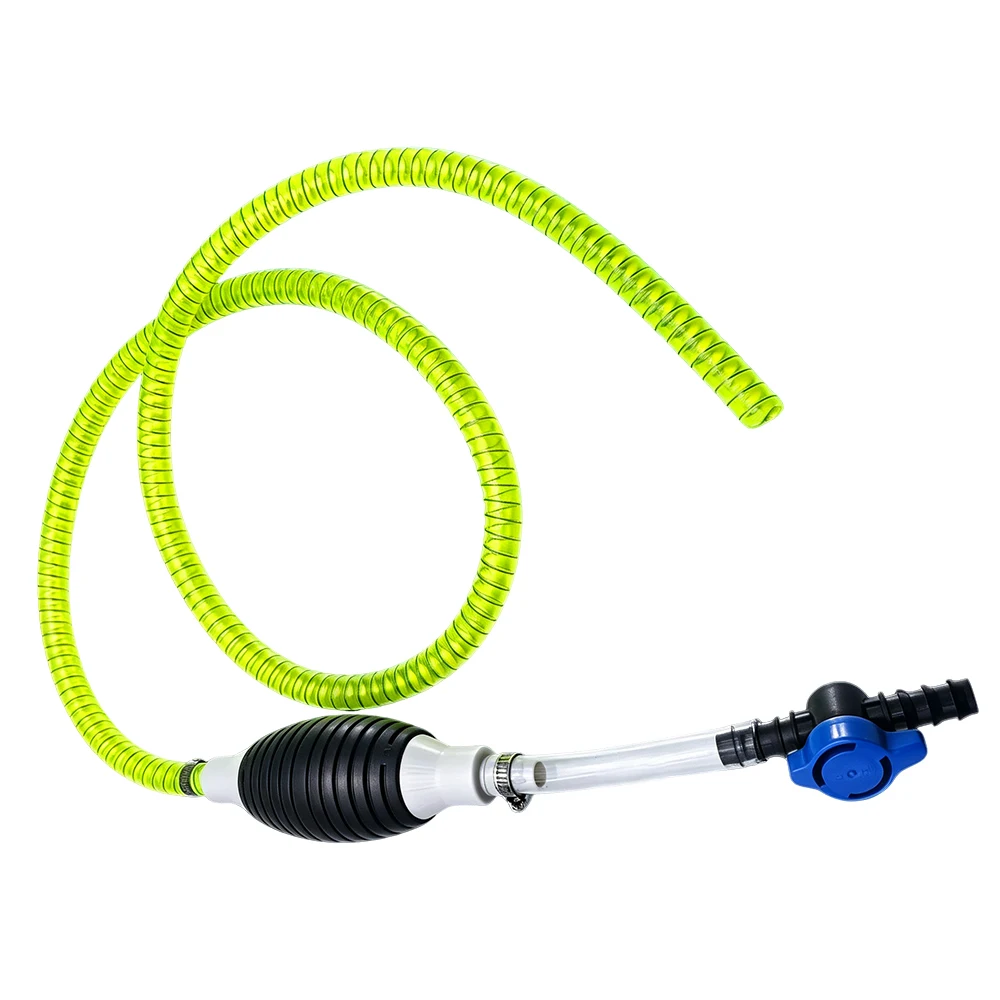 Multifunctional Oil Liquid Siphon Pump Manual Fuel Pump Water Transfer Pump Squeeze Bulb with 59in Reinforced Hose Kit