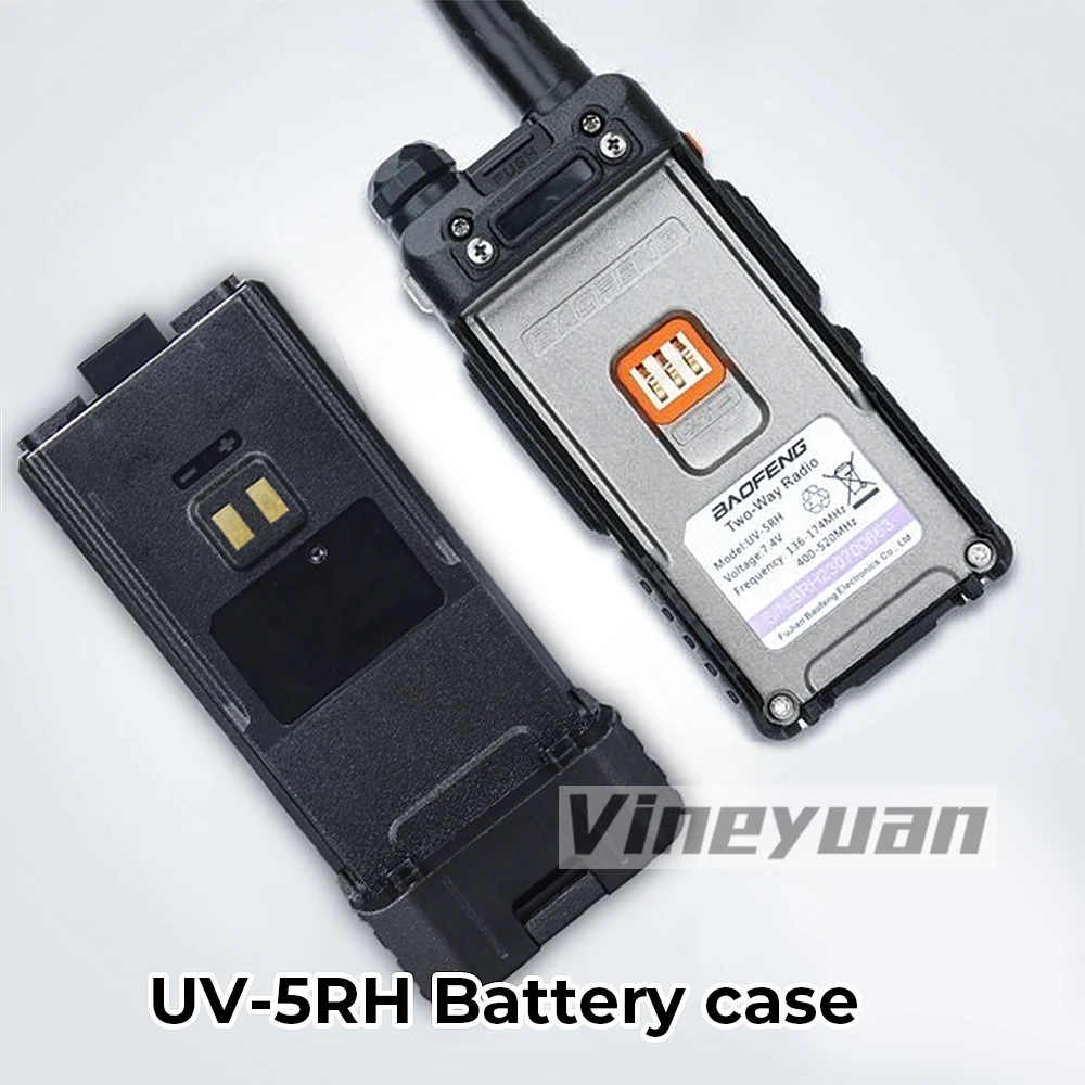 NEW 6AA Extended Durable UV-5RH Battery Case for Baofeng UV-5RH,UV-5RH Pro,UV-5G,UV-5RM,UV-5RM Plus,BF-K5 Plus Two Way Radios