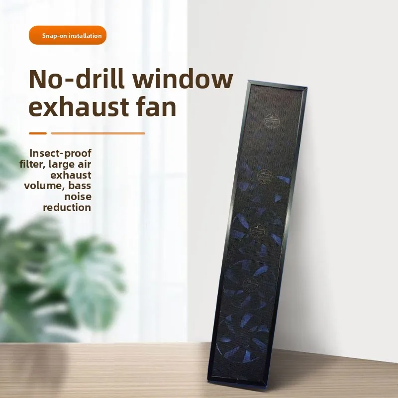 No punching installation, window exhaust fan, bathroom chess and card room bathroom strong ventilation smoke exhaust ventilation - view 2