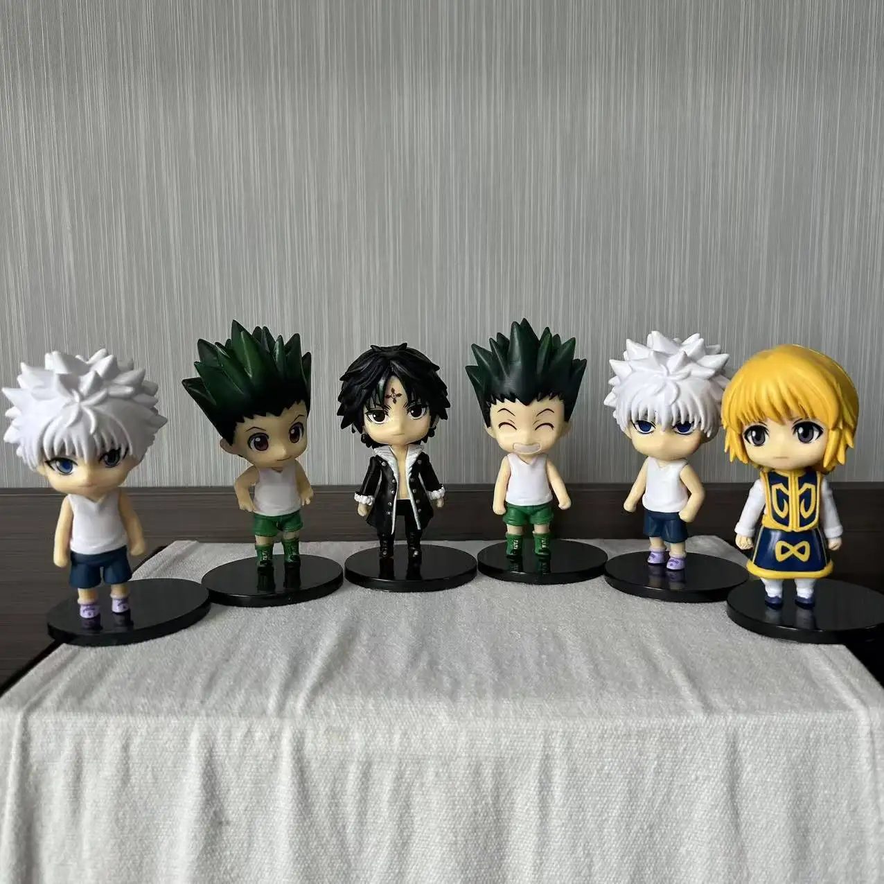 

1pcs random style 10CM New Anime HUNTER x HUNTER Kawaii Q version Figure PVC Model Toys Doll ornament Gifts