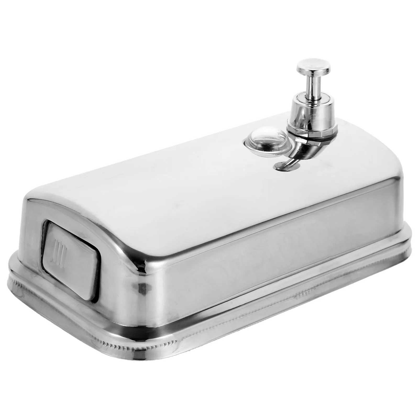 

Stainless Steel Soap Dispenser 800ml Wall Mounted Bathroom Shower Shampoo Container Modern Effortless Pump Portable Use