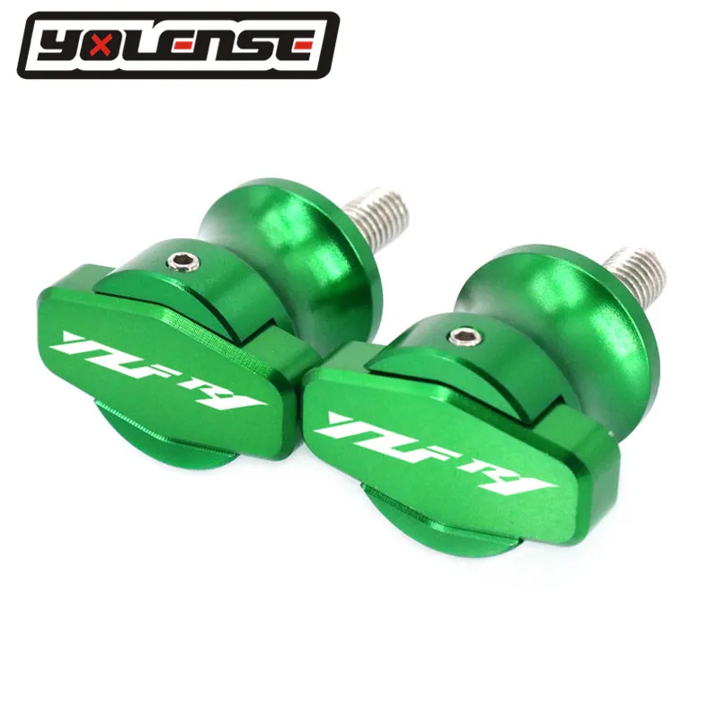 For YAMAHA YZFR1 YZF-R1 YZF-R3 YZFR3 YZF R1 R3 Motorcycle CNC M6 Swingarm Sliders Spools Paddock Stand Bobbins