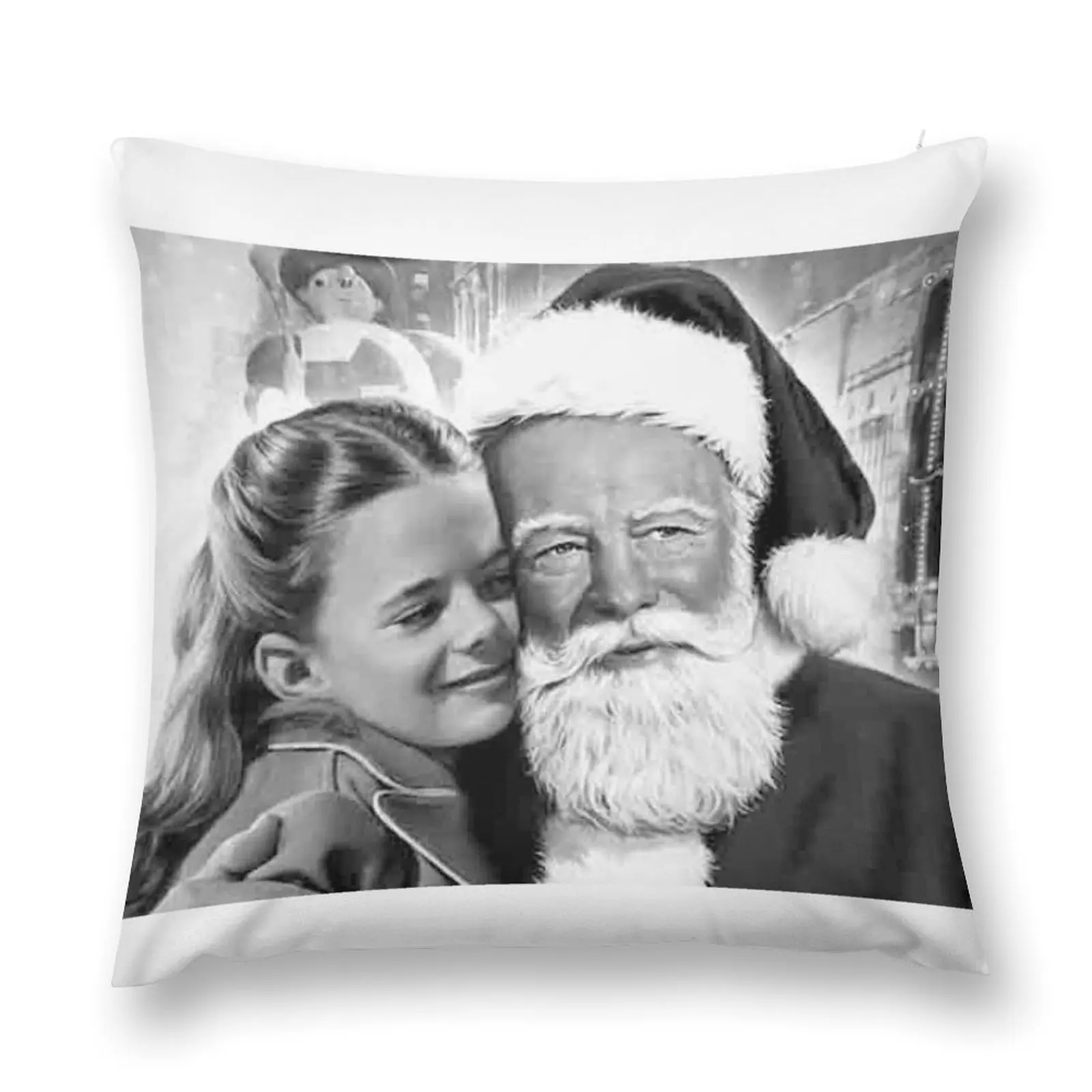 Miracle on 34th Street Throw Pillow Christmas Throw Pillows Covers Decorative Cushions Elastic Cover For Sofa pillow