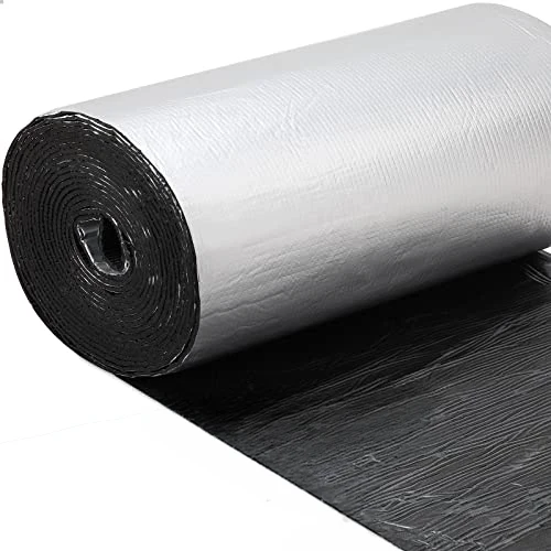 5mm Reflective Aluminum Foil Foam Insulation Roll, Thermal Barrier for Roofs, Walls, Garages, RVs & Warehouses