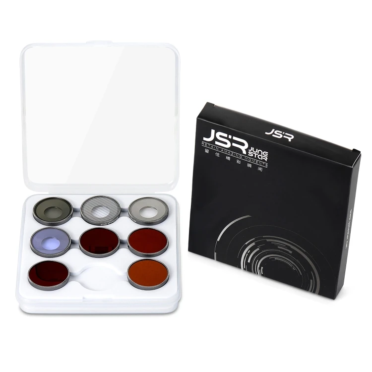 Professional Optical Glass Lens Threaded Dr-one Camera 8 in 1 Film-making Lens Filter Set for O-smo Action 4