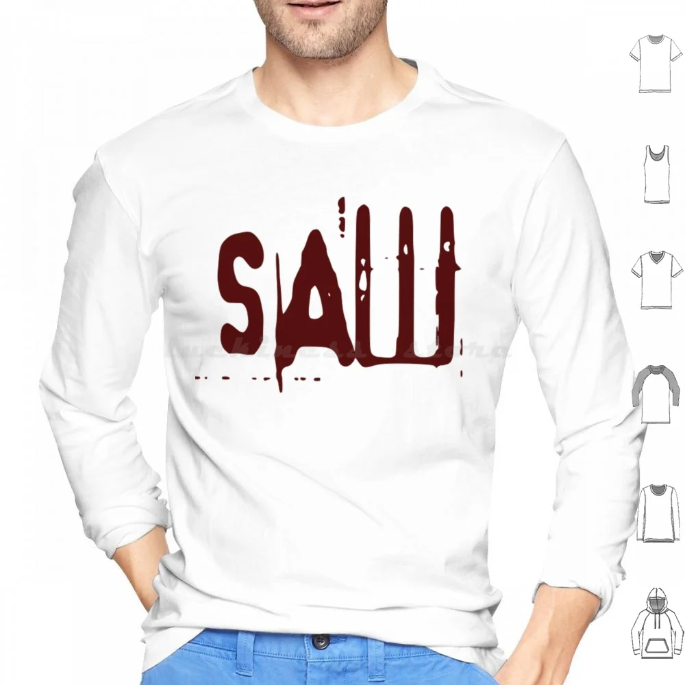 Saw Movie Fan Unique Hoodies Long Sleeve Saw Movie Collection Saw 4 Saw Jigsaw Saw 2 Horror Movie Saw Art Horror Movie