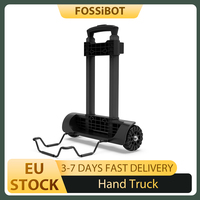 FOSSiBOT Folding Hand Truck, F2400 Portable Power Station Special Foldable Cart, Hold up to 50lbs, 3-Level Adjustable Handle
