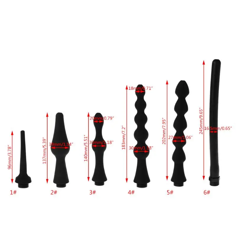 Description Picture 4 of itemEnema Anal Enema Nozzle Silicone Nozzles Anal Colon Tubes Enema Hose Enemator Anus Cleaning Manguera Ducha Anal Cleaner