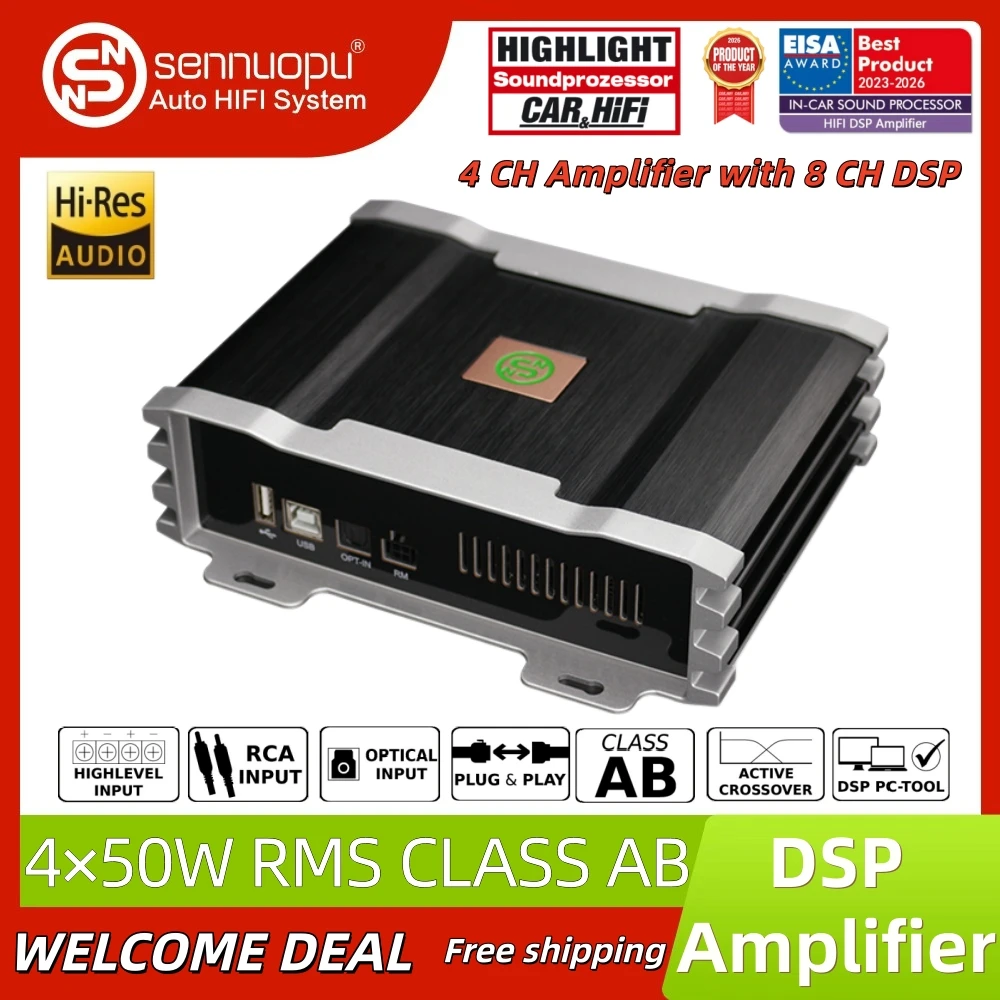 Worldwide Shipping Sennuopu X10B Car Digital Audio Amplifier DSP Processor Vehicle Sound Tuning Modification Accessories