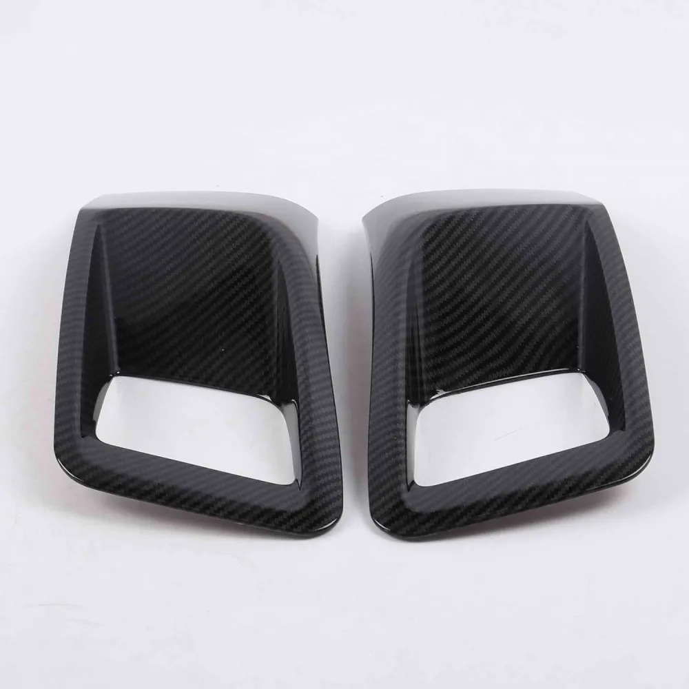 For Peugeot 3008 3008GT 2017-2021 2022 Accessories ABS Chrome Carbon Fiber Car Rear Fog Lamps Lights Decoration Frame Cover Trim