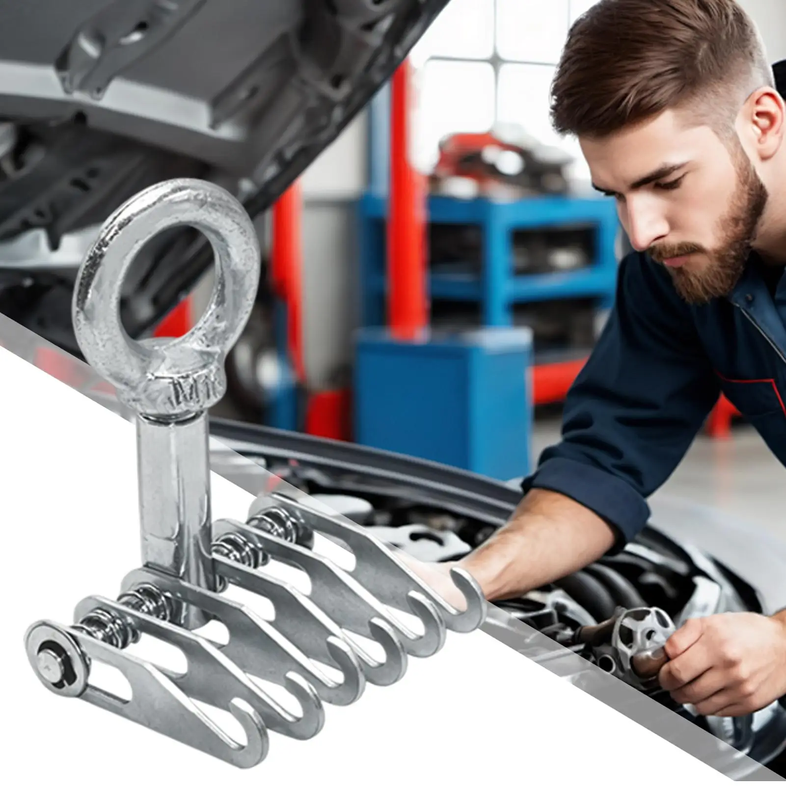 car dent repair six claws pull hook built lifting ring compatible slide hammer practical fitting for auto restoration maintenanc