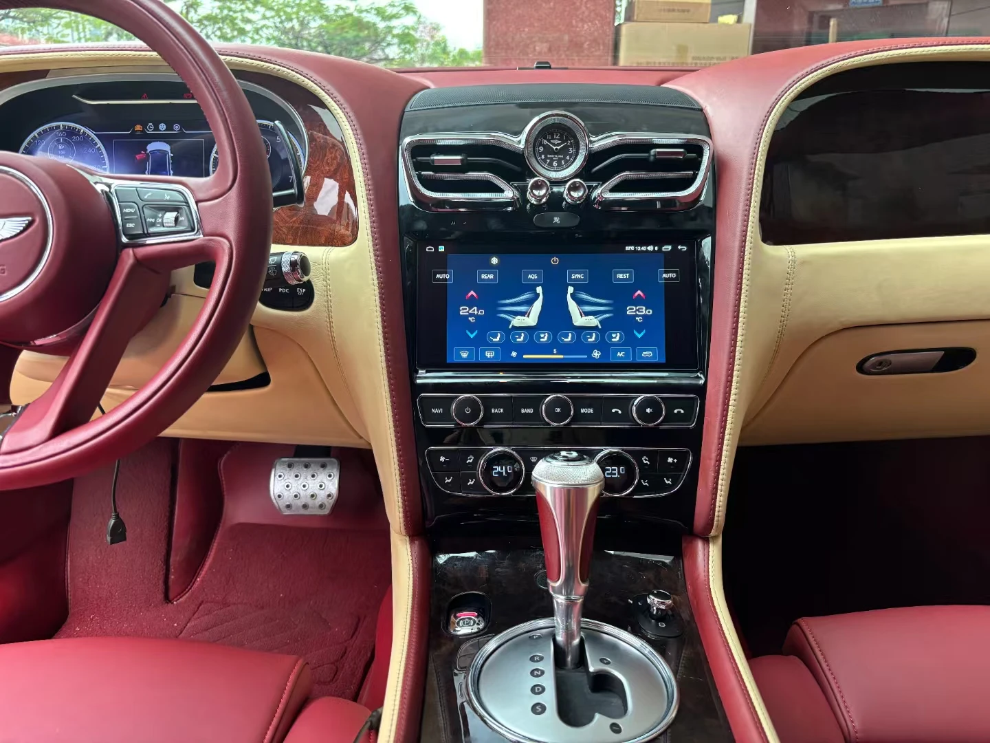 For Bentley Flying Spur Continental GT 2012-2017 Android Auto CarPlay Car Radio Digital Cluster Dashboard Speedometer Head Unit