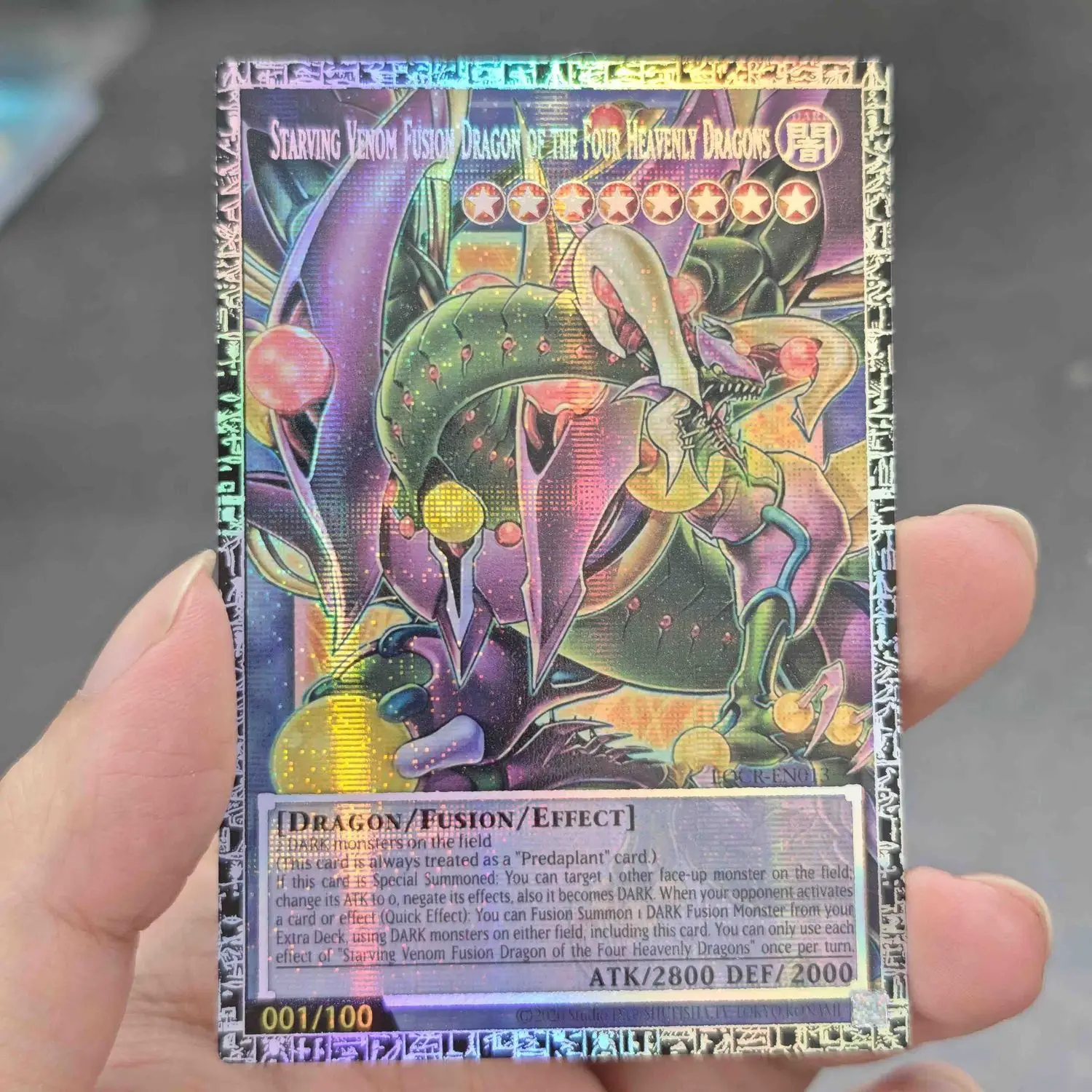 4models Yu-Gi-Oh! Four Heavenly Dragons Diy English GMR-OF Limited Edition Card Clear Wing Synchro Dragon LOCH PSER/N Game Card