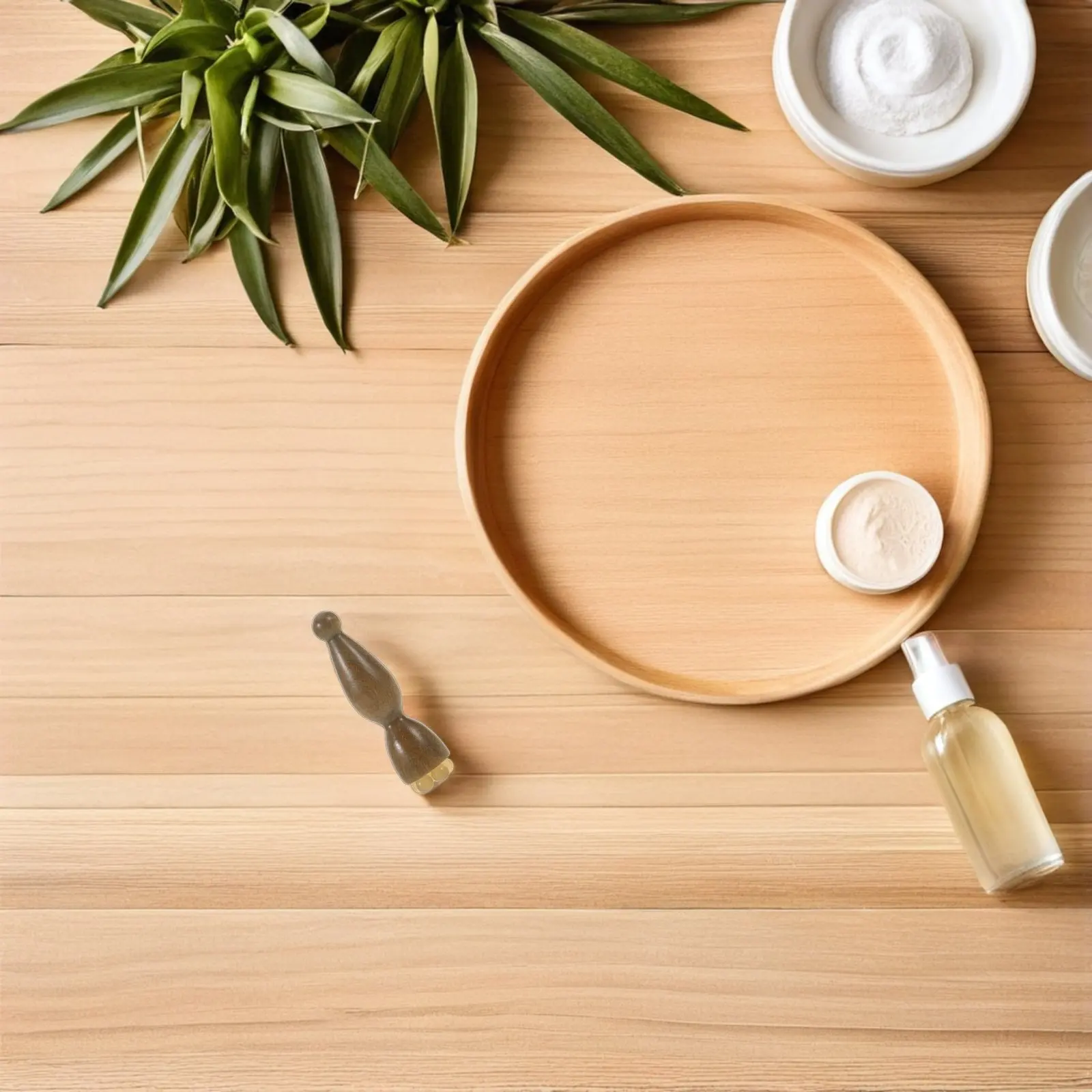 

Facial Massage Tool Green Sandalwood Wooden Eye Roller 5-Bead Acupressure Stick Puffiness Dark Circles Neck Face Care Beauty