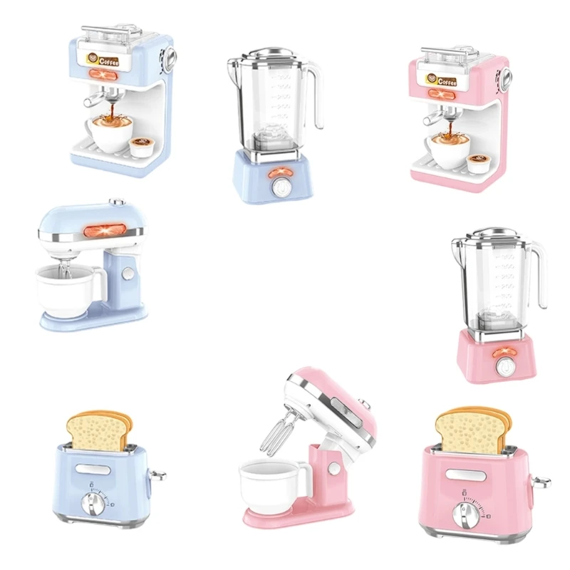 N80C Children Pretend Play Kitchen Appliances with Realistic Sound Light Activity Toy