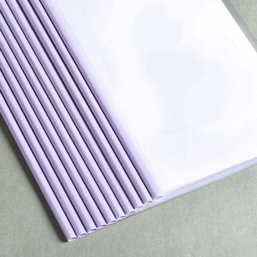 Folder with Sliders 10 Pcs Report Covers with Sliding Bar Thickened Drawbar Folders for A4/letter Paper for School for A4