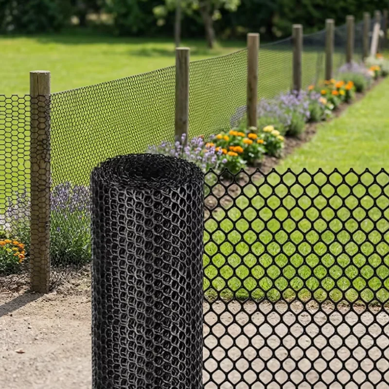 Malla de protección de 0.8cm de malla fina de PE para gallineros, protección de plantas, bordes de jardín, malla duradera para seguridad en el hogar y el jardín.