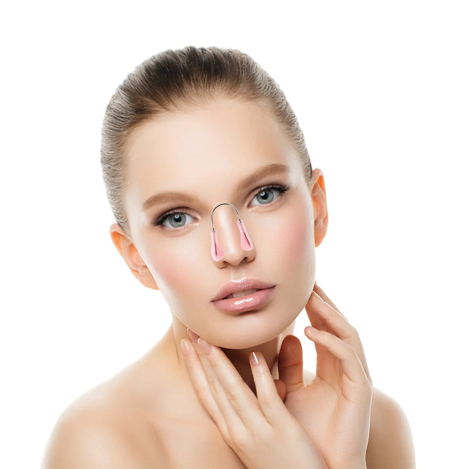 

5Pcs Invisible Nose Shaper Clip Silicone Bridge Enhancer for Breathing and Beauty Lifting Slimming Device Corrector