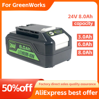 Big promotionFor Greenworks Battery 24V 8.0AH  Greenworks Lithium Ion Battery (Greenworks Battery) The original product is 100%
