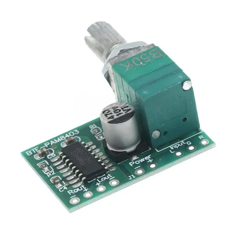 1/3Pcs 2 * 3W Volume Control With Potentionmeter Mini PAM8403 DC5V 2 Channel USB Digital Audio Amplifier Board Module