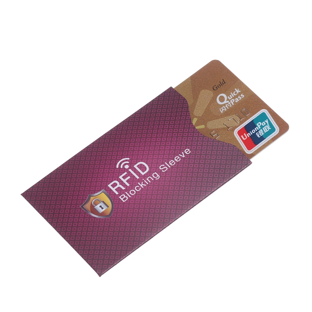 Fundas antirrobo con protección EMF, funda de bloqueo RFID NFC, tarjeta de crédito de identificación para soporte Protector, 2 piezas