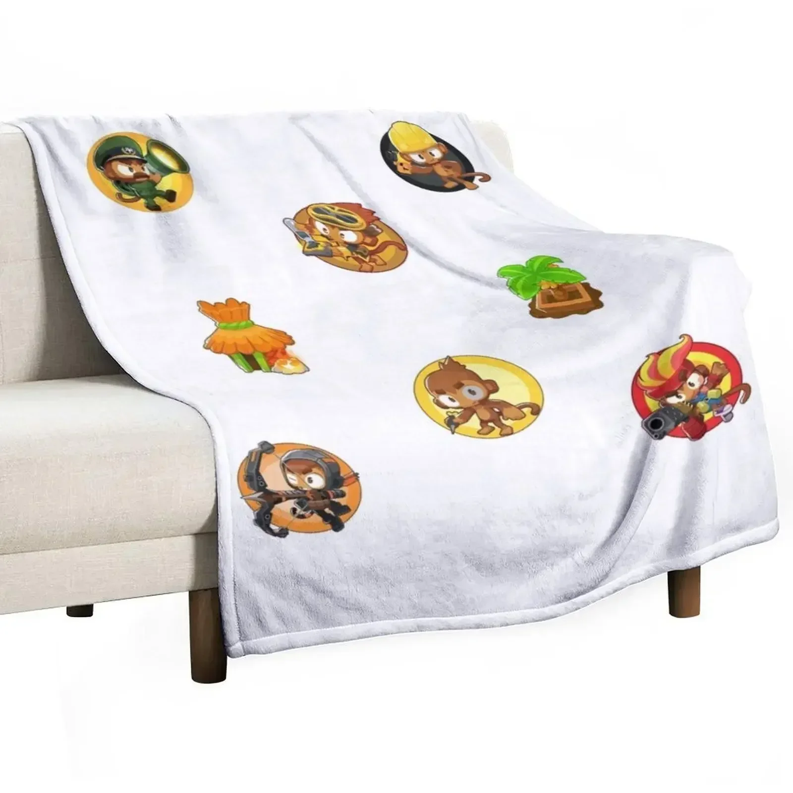 monkey bloons td 6 pack Throw Blanket Polar Blankets For Sofas Blankets