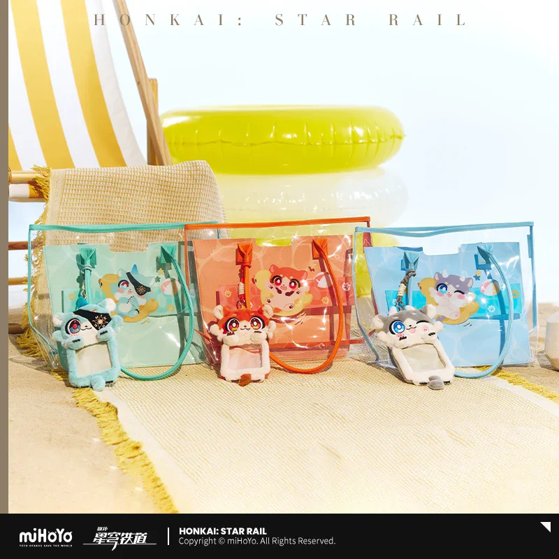 Official Honkai Star Rail Gaming Merchandise Cartoon Characters Cosplay Awoo Awoo Series Jelly Tote Bag Halloween Gifts